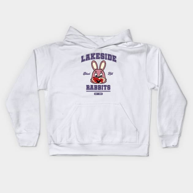 Lakeside Rabbits Kids Hoodie by SunsetSurf